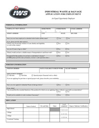 IWS Application